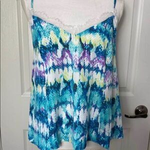 Le KATE Blue Pattern  CAMISOLE - NWT